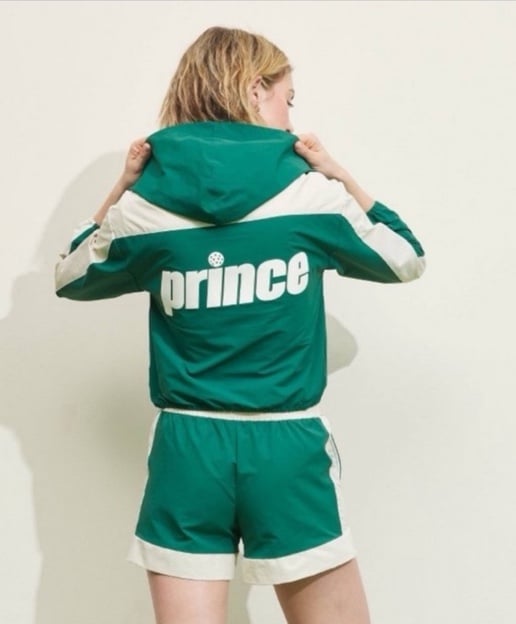 Prince pickleball cropped zip jacket
