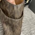 MICHAEL KORS BROWN SIGNATURE COATED CANVAS JET SET TRAVEL CHAIN TOTE