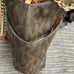 MICHAEL KORS BROWN SIGNATURE COATED CANVAS JET SET TRAVEL CHAIN TOTE