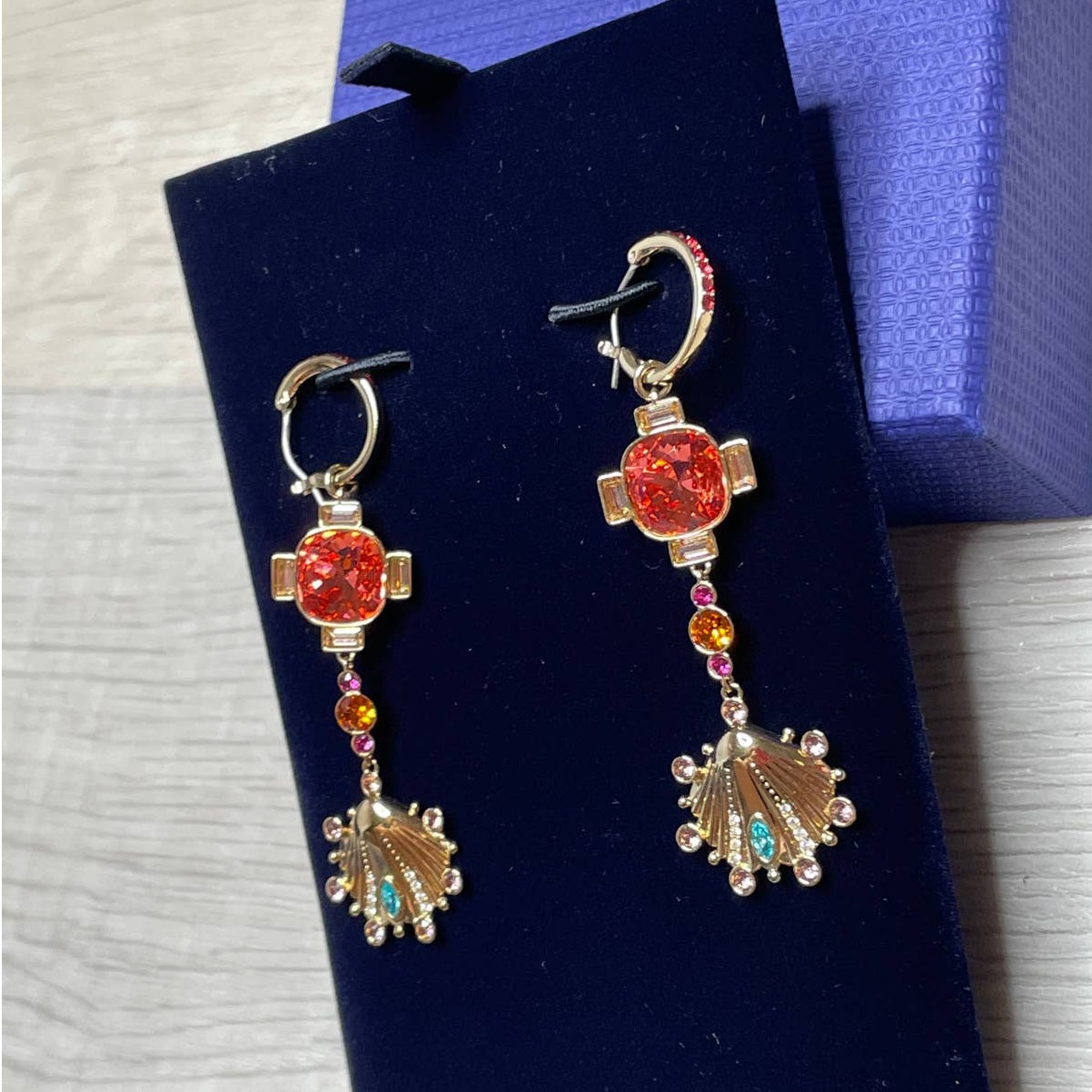 Swarovski Lucky Goddess Shell Earrings Earrings