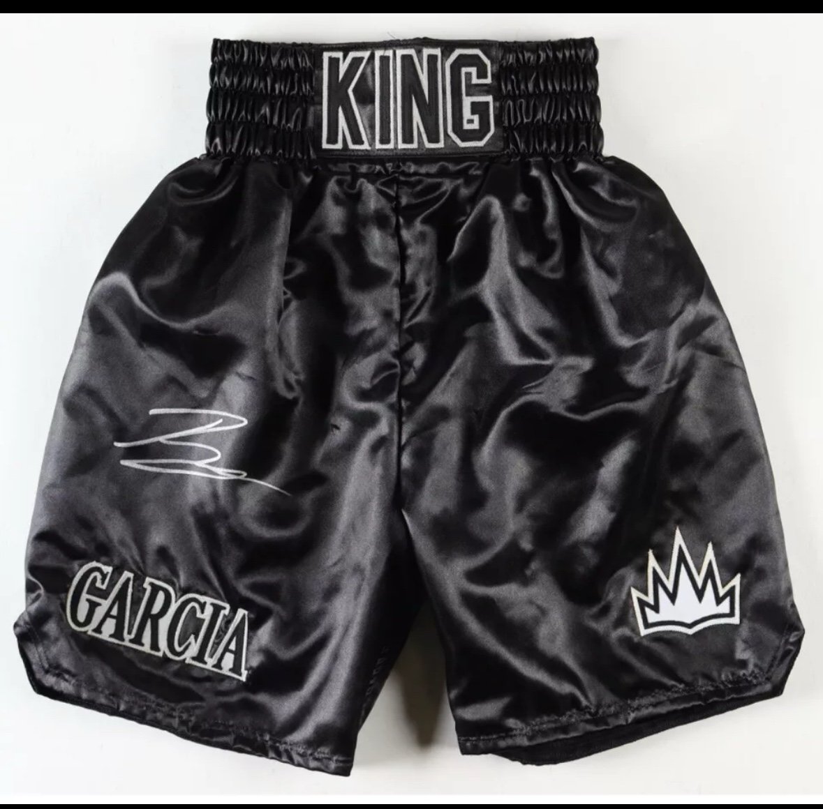 Ryan Garcia signed boxing trunks