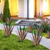 Rustic Sculpture, 2Pack DIY Rustic Hand Painted Metal Agave, Metal
