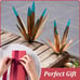 Rustic Sculpture, 2Pack DIY Rustic Hand Painted Metal Agave, Metal