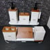 Rae Dunn Wood Trim Bathroom 6pc Set *