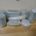 Rae Dunn Wood Trim Bathroom 6pc Set *