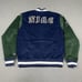 Nike Jacket Men XXL 2XL Blue Letterman Varsity Bomber Corduroy Colorblock FQ6159