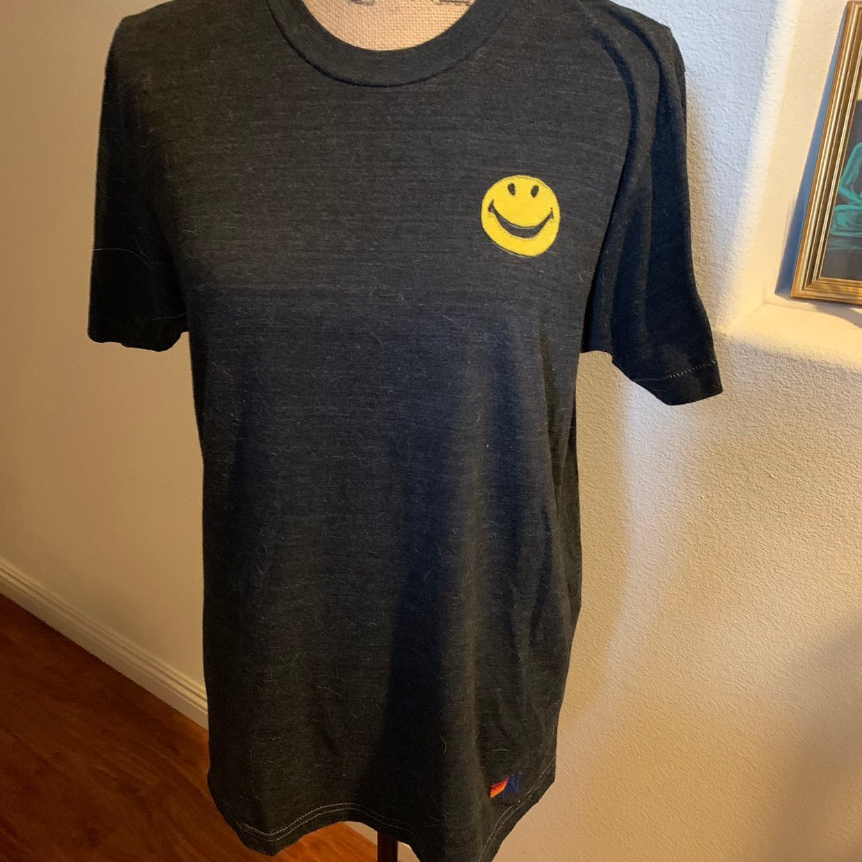 Rare aviator nation smiley tee M