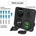 4 Gang Toggle Rocker Switch Panel Dual USB Car Boat Marine RV Truck Green LED