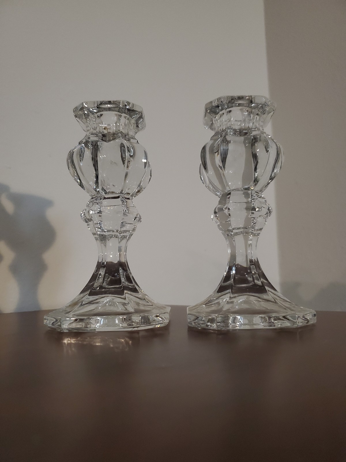 Ornamental Glass Candle Holder (set of 2)