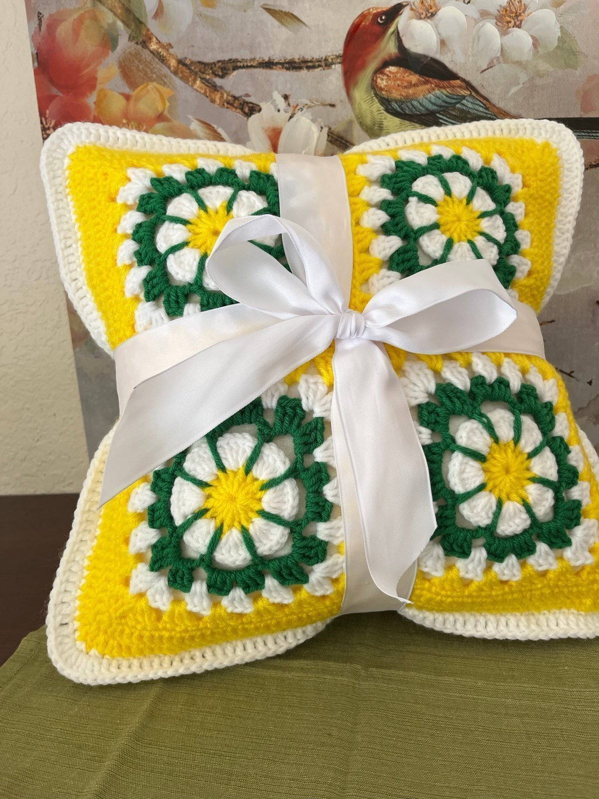 Decorative Pillows set of 2 Handmade Crochet