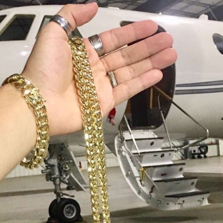 CUBAN LINK 18K GOLD CHAIN ITALY