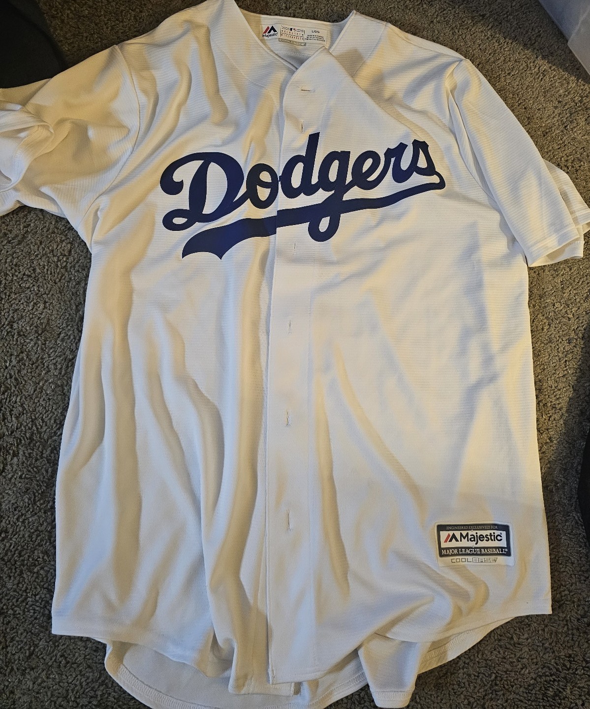 Majestic Athletic Men's White Jersey Justin Turner