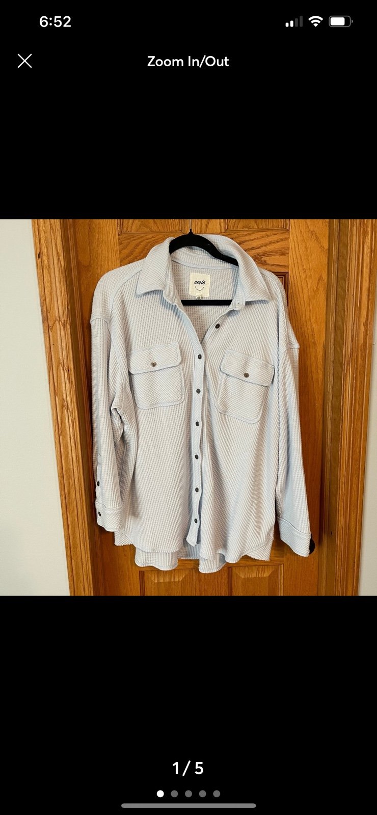 Aerie lumberjane waffle shirt