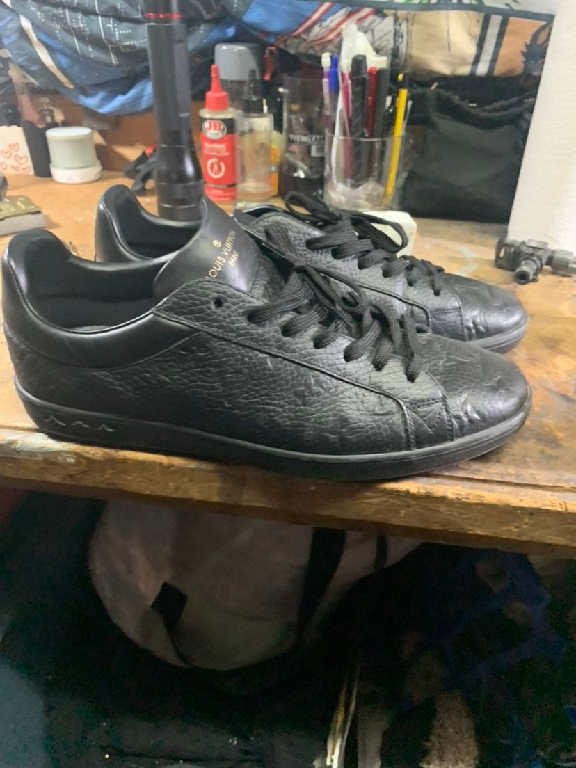 Louis vuitton black monogram shoes