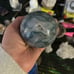 Druzy moss agate sphere