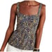 Anthropologie Jamie Zebra print peplum top Medium