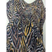 Anthropologie Jamie Zebra print peplum top Medium