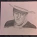 Completely Hand Drawn John Wayne Portrait