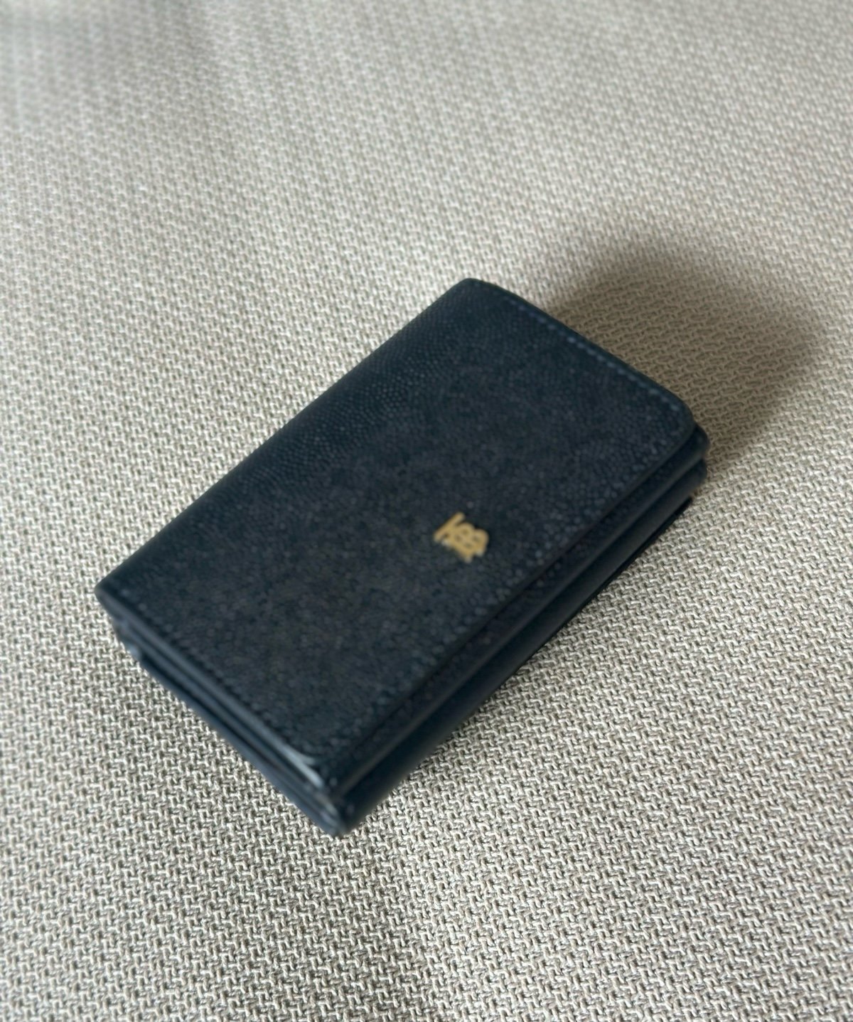 Leather wallet Burberry Black in Leather