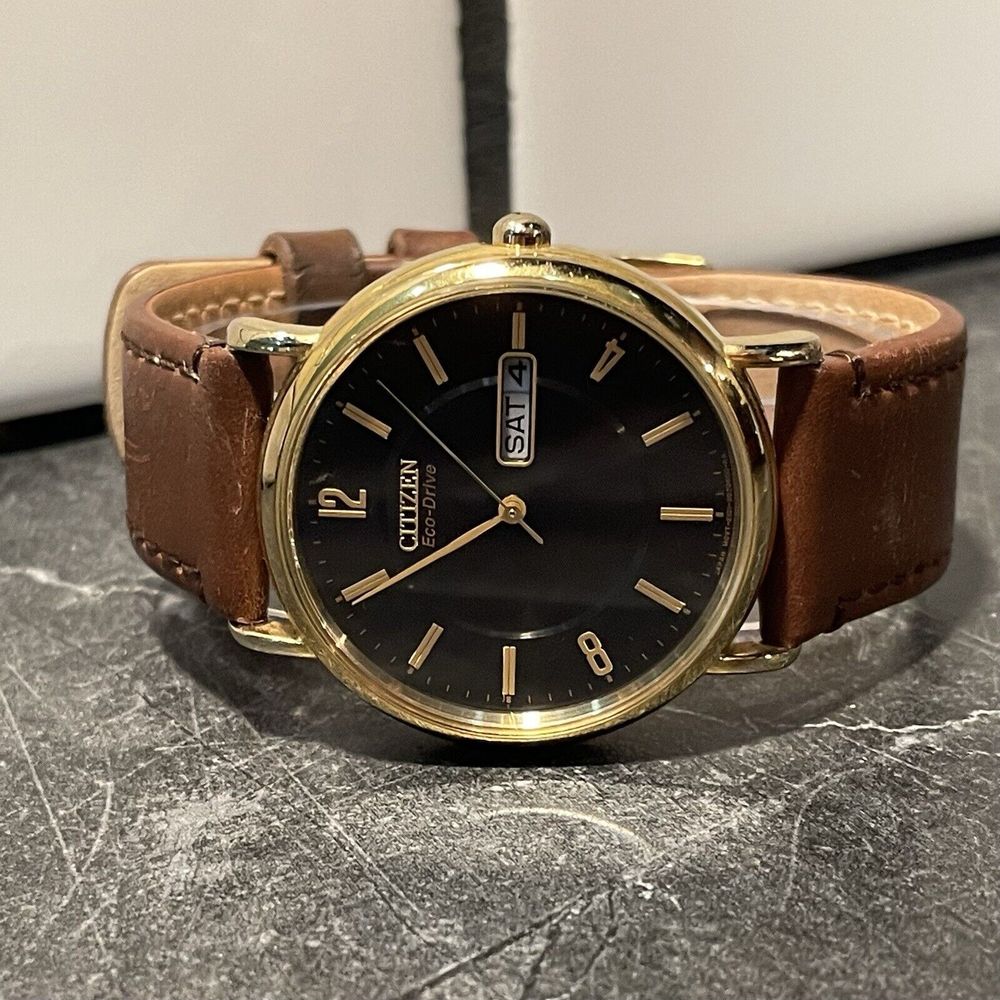 Citizen Eco-Drive Corso E101 Watch #BM8242-08E 36mm Brown Leather Barton Band
