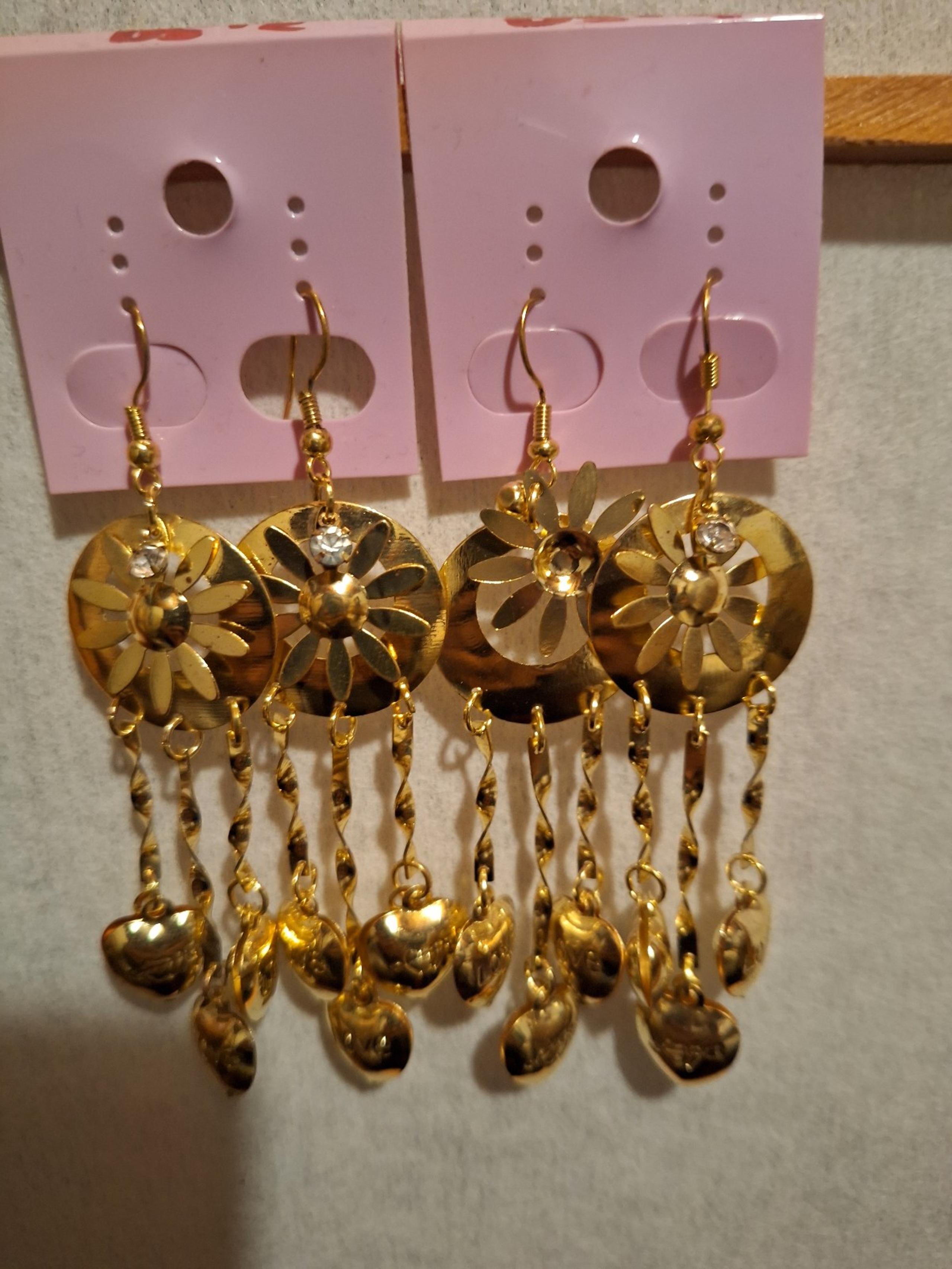 Gold plated earings