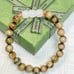 Natural Antipatharia Coral/Black Coral Beads Stretch Bracelet (8 mm)