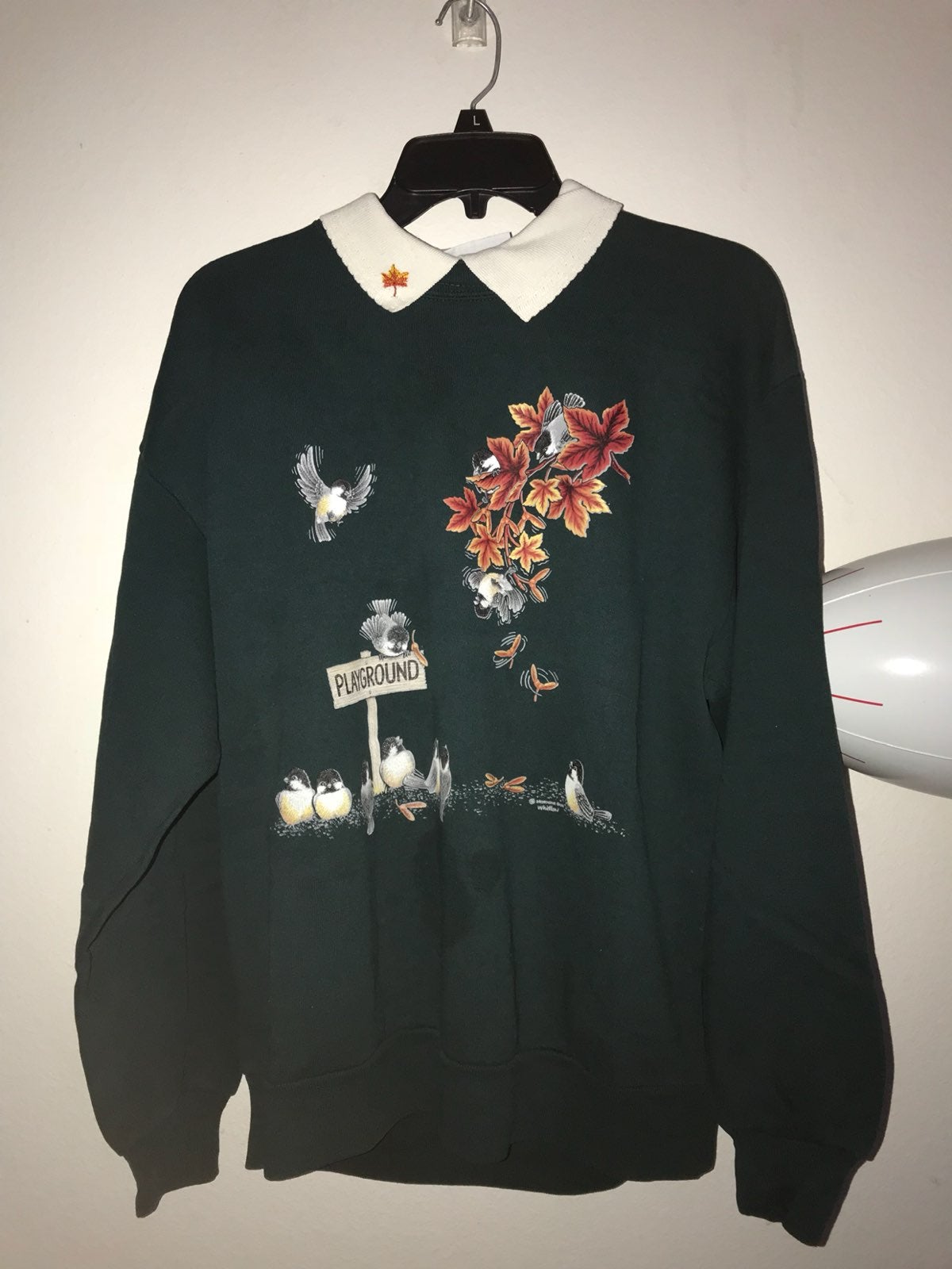 Vintage 90s morning sun collared Crewnec