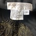 Vintage 90s Y2K Maggy London Black Gold Glitter Floral Halter Top Sz 14 Petite