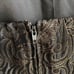 Vintage 90s Y2K Maggy London Black Gold Glitter Floral Halter Top Sz 14 Petite