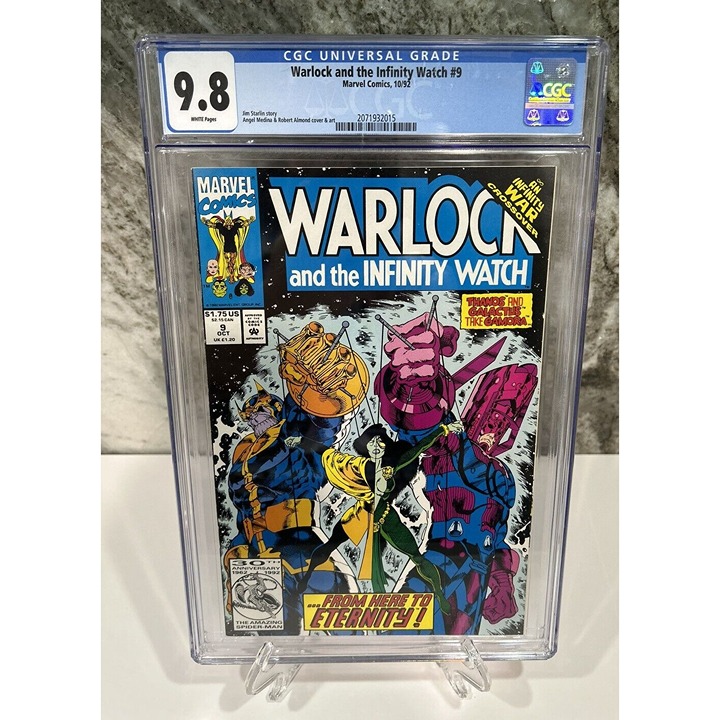 WARLOCK & THE INFINITY WATCH #9 (1992) CGC 9.8 WHITE PAGES
