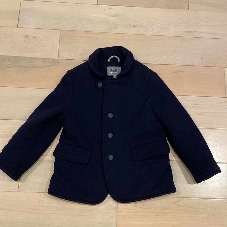 Il Gufo boys soft padded cotton navy jacket made in Italy