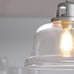 Progress Lighting Embellish Galvanized Coastal Clear Glass Bell Led Pendant Ligh