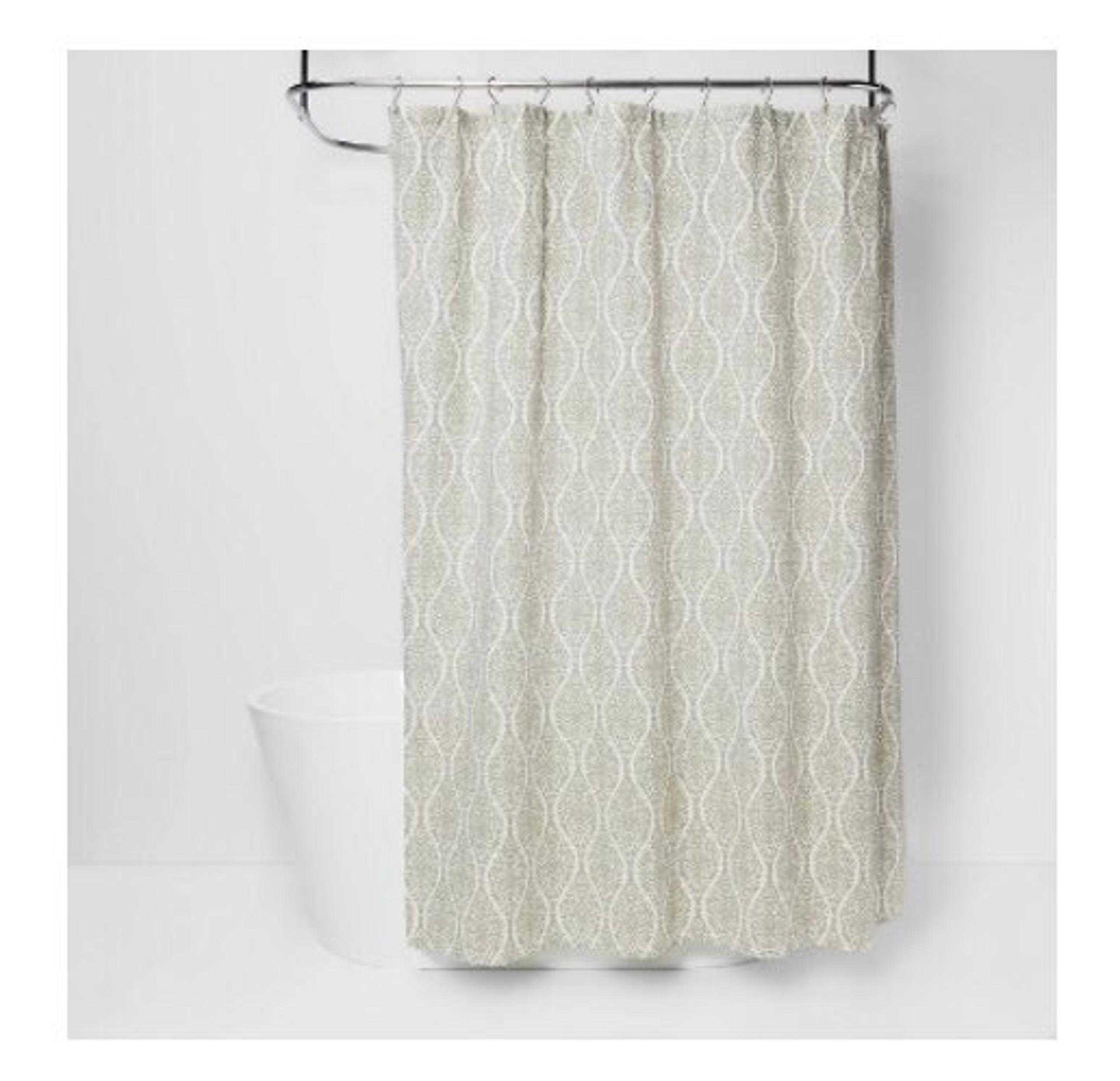 Threshold Waves Shower Curtain