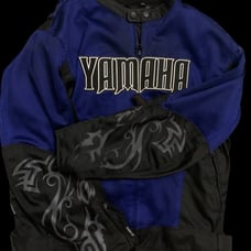 Blue yamaha motorcycle jacket
