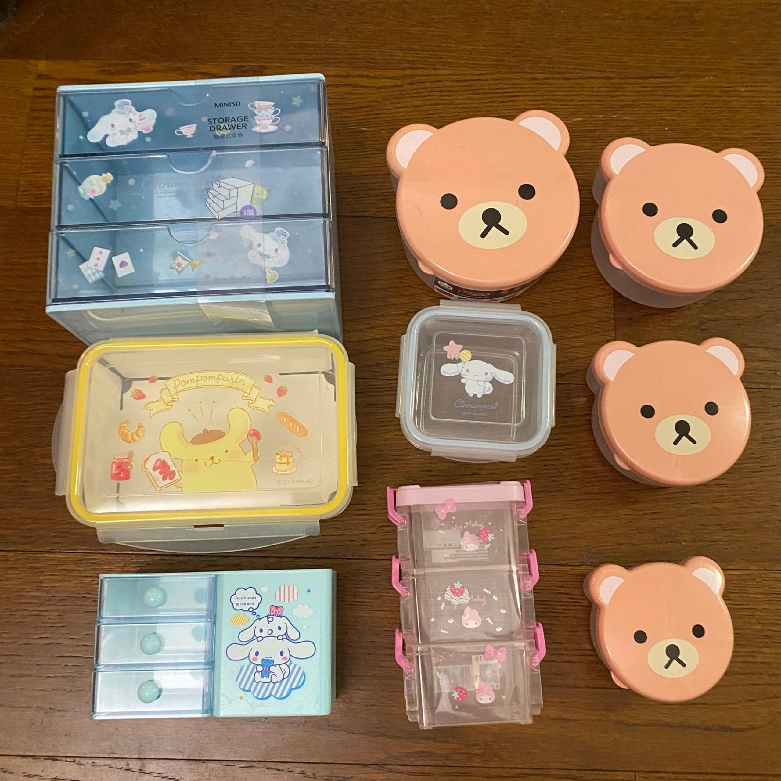 Sanrio / San-x / rilakkuma office storage & food containers