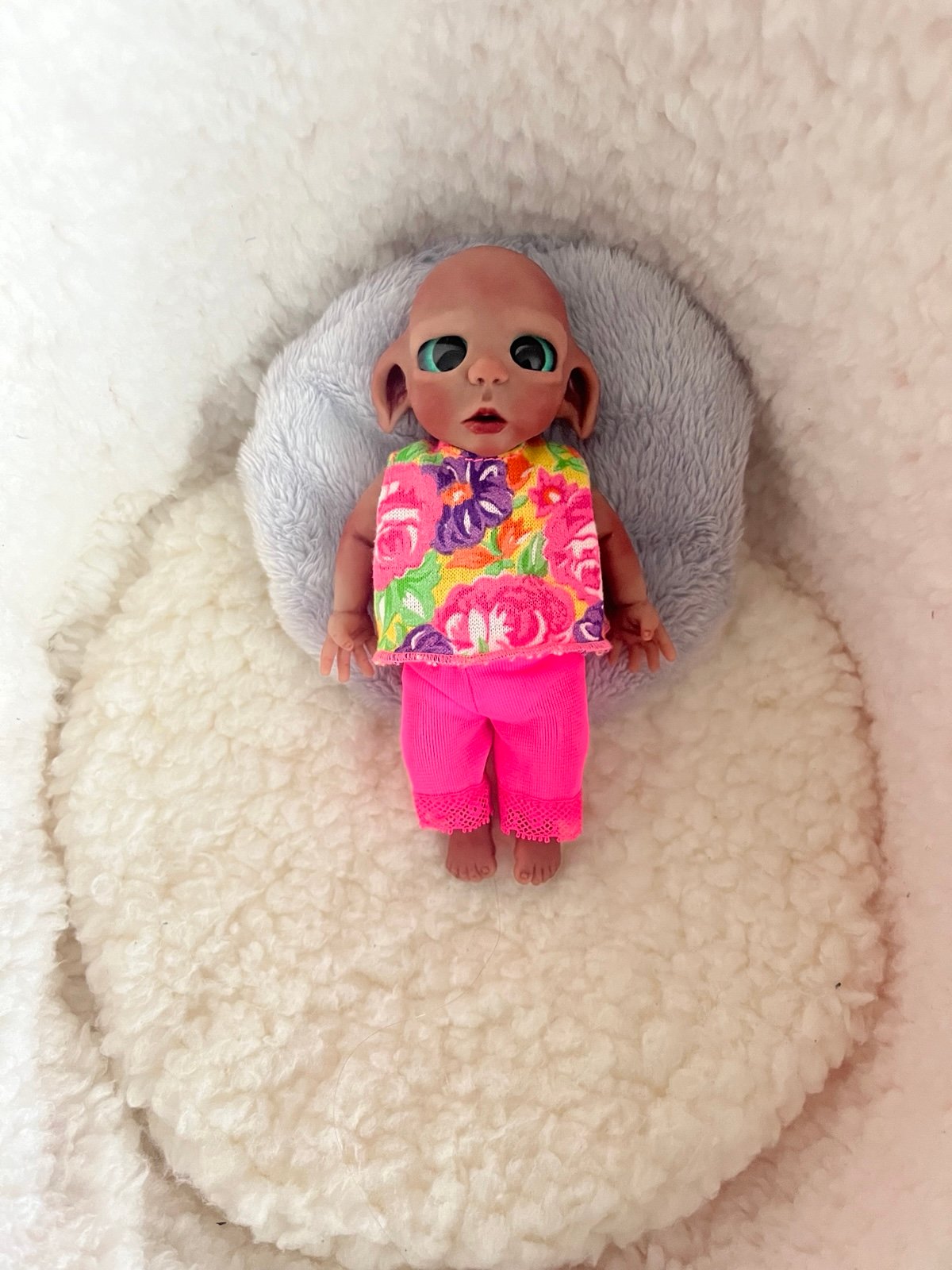 Mini full body silicone elf reborn