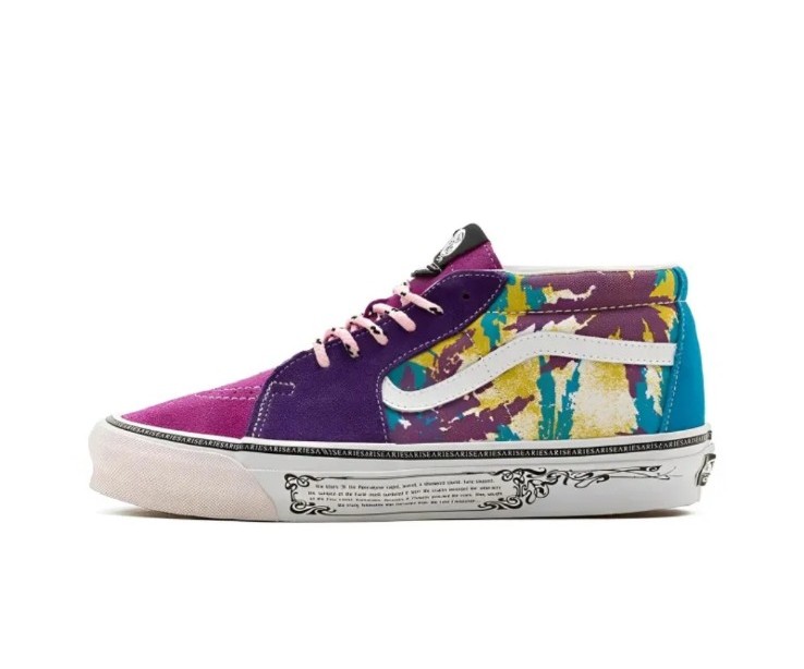 Pre-owned WORN 2XS Men's Vans Vault Aries x OG Sk8-Mid LX 'Weed Bright'