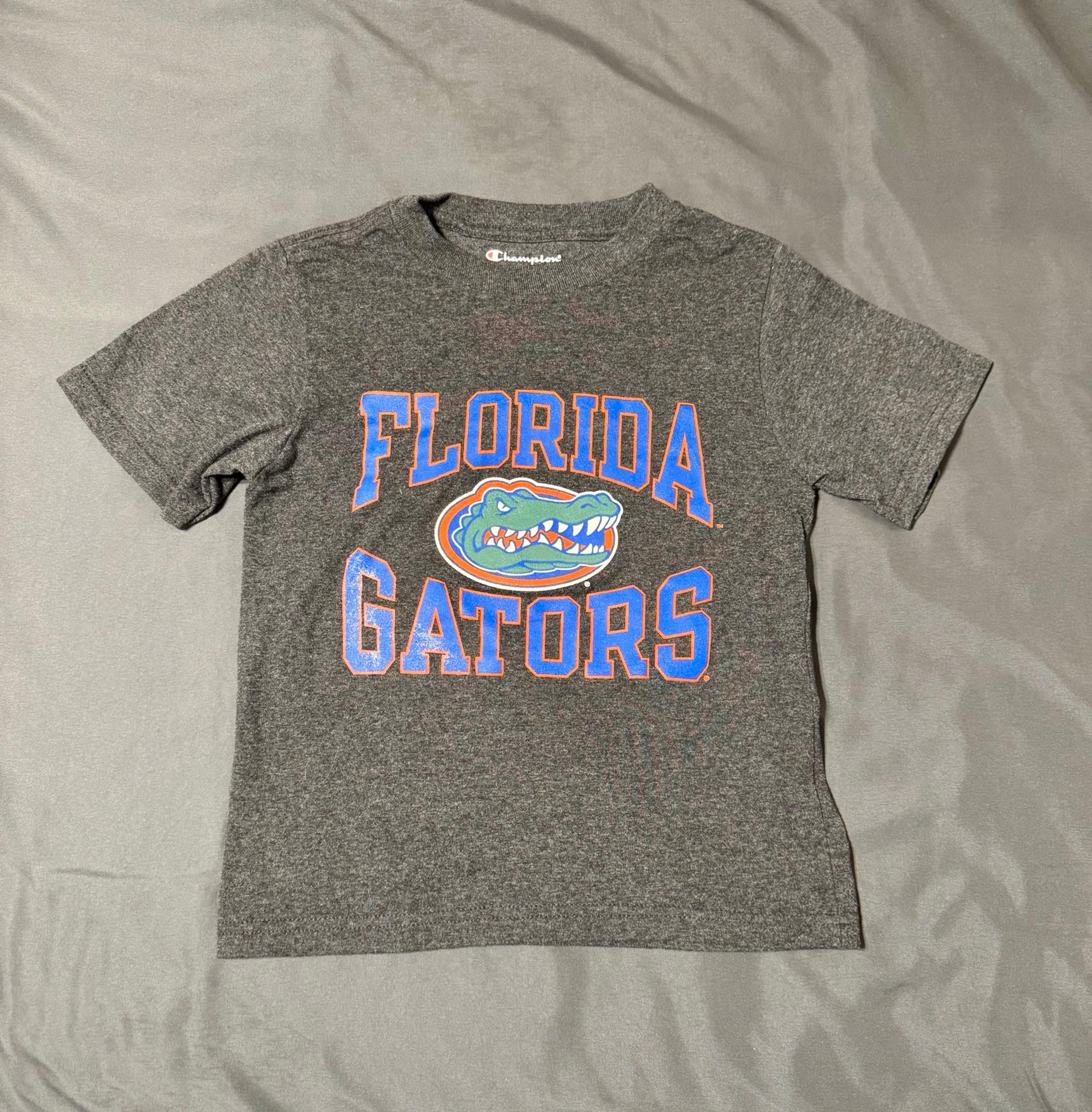 Boy’s University of Florida Gators Orange Blue Champion T Shirt Size XS 4 - 5