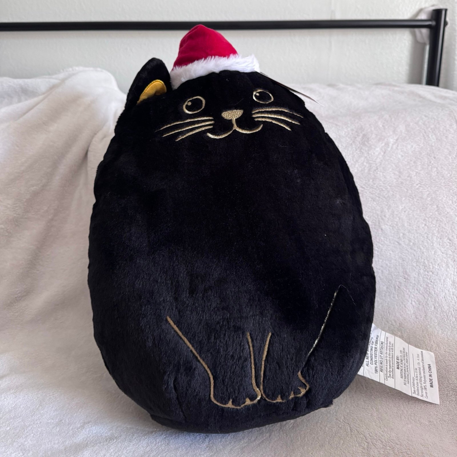 NOVOGRATZ Christmas Decorative Pet Black Cat Pillow