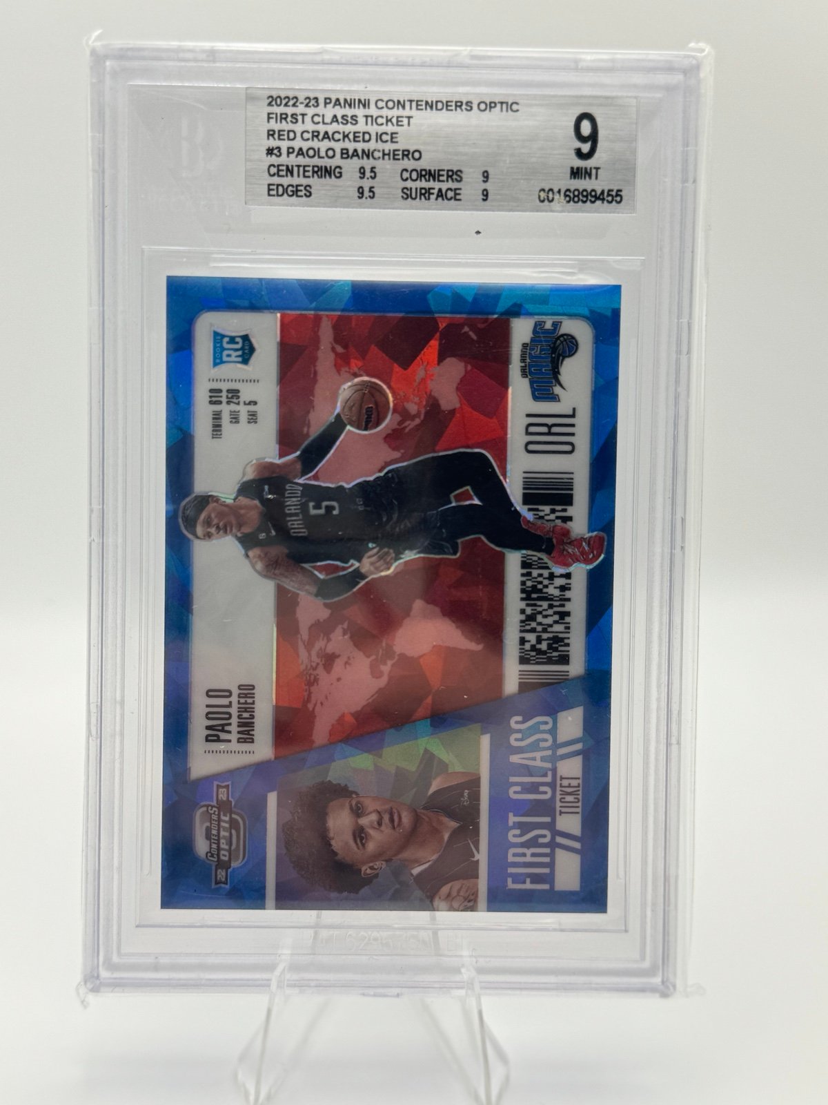 Paolo Banchero First Class Ticket Beckett 9 mint