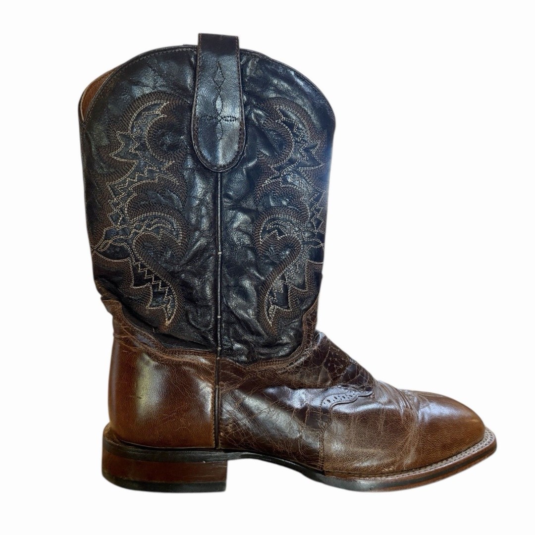 DAN POST FRANKLIN DP2815 Cowboy Boots Men’s Size 10 EW Square Toe - HEAVY WEAR