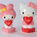 Blue Sky Clayworks X Sanrio HELLO KITTY Love Hearts Salt & Pepper Shakers