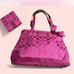 Coach Vintage Y2K Hot Pink Signature C Purse with matching wallet