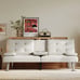 White Leather Futon Couch