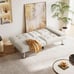 White Leather Futon Couch
