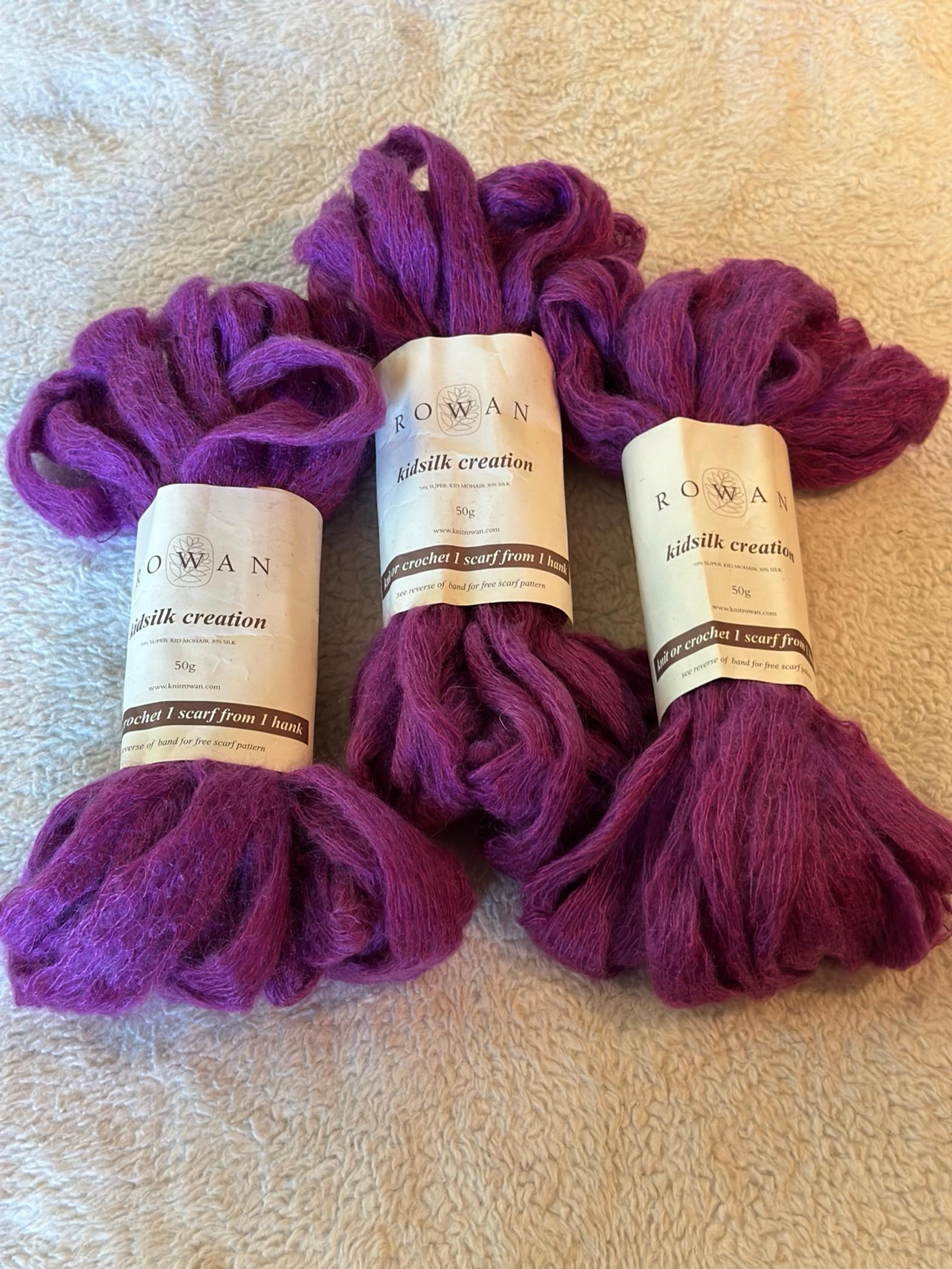 Rowan Kidsilk Creation 11yds Scarf Pattern Included! Super SOFT Yarn - EACH!