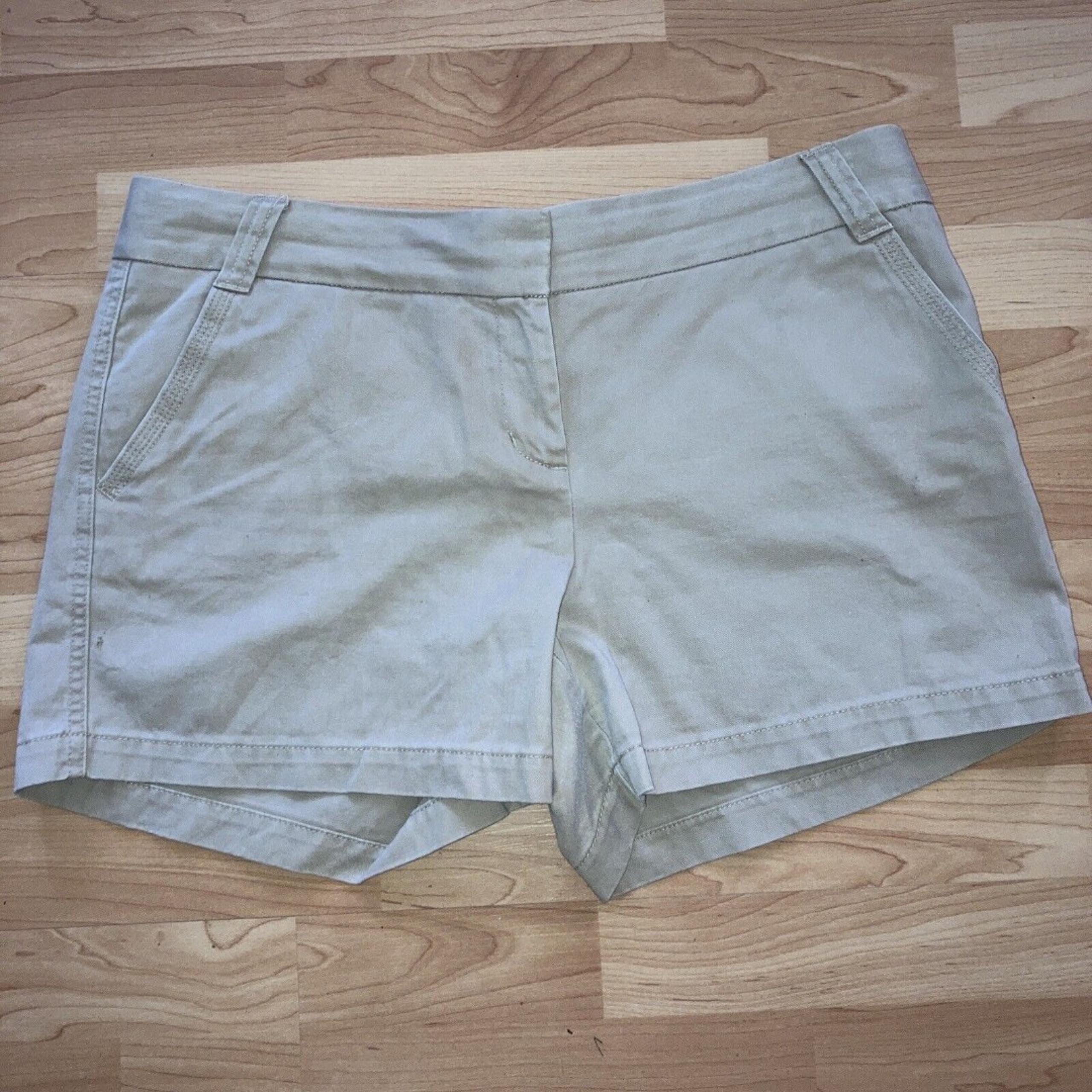 J. Crew Women's Sz 14 Khaki Chino 100% Cotton Shorts