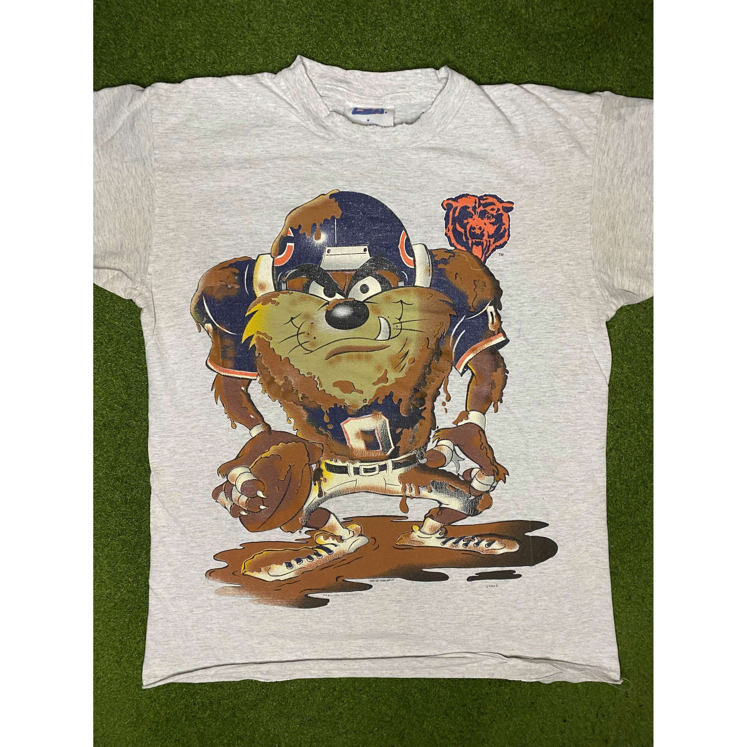 1996 Chicago Bears - Taz - Vintage NFL T Shirt (Medium)