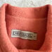 Vtg Wool Coat Jacket Womens Small Orange Pea Embroidered Floral Flower Collared