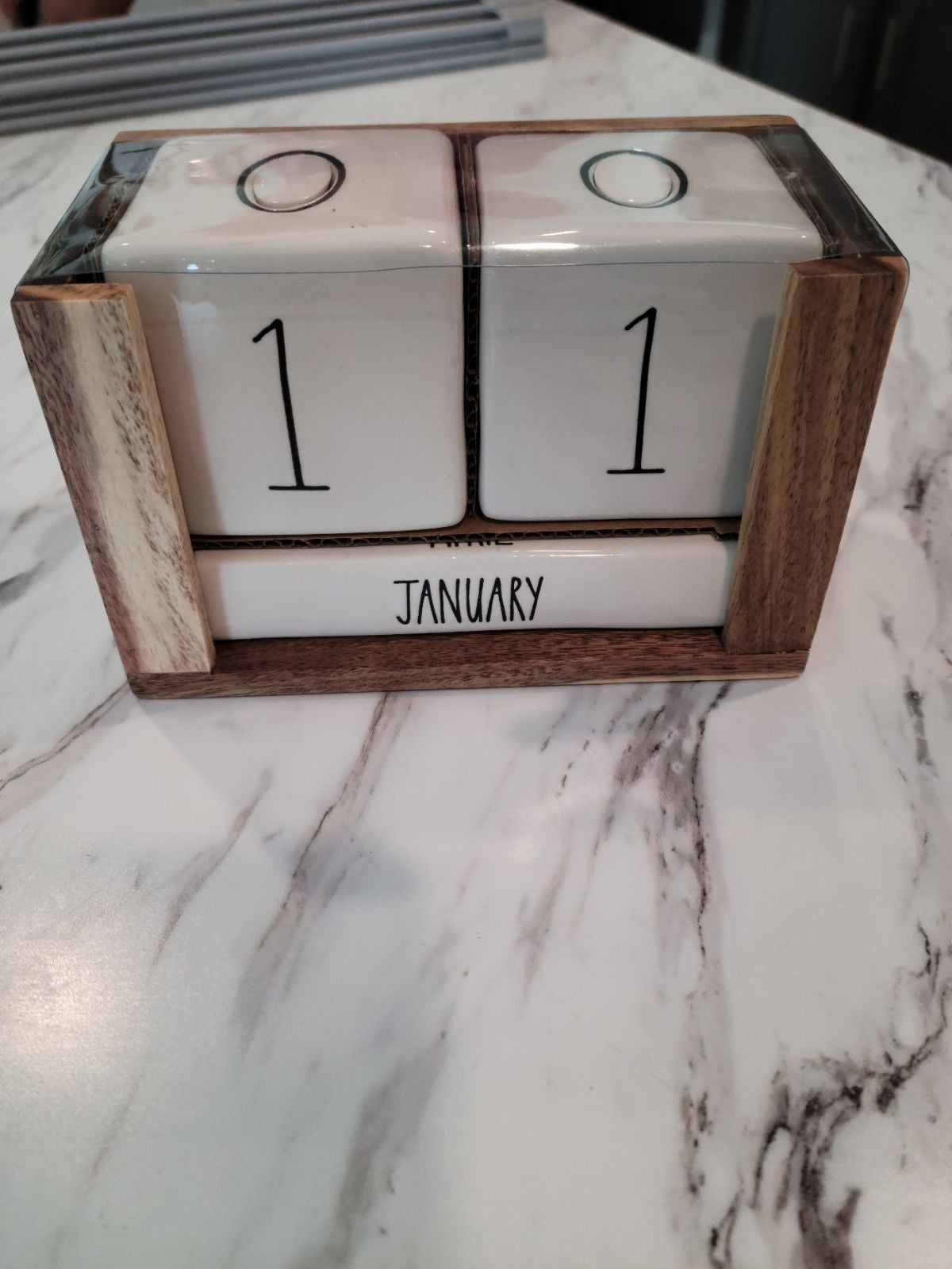 Rae Dunn Block Calendar